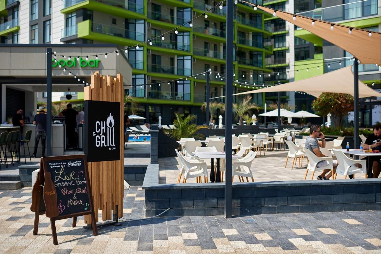 Cristalex Studio Aparthotel Pool & Spa Mamaia Nord นาโวดาริ ภายนอก รูปภาพ