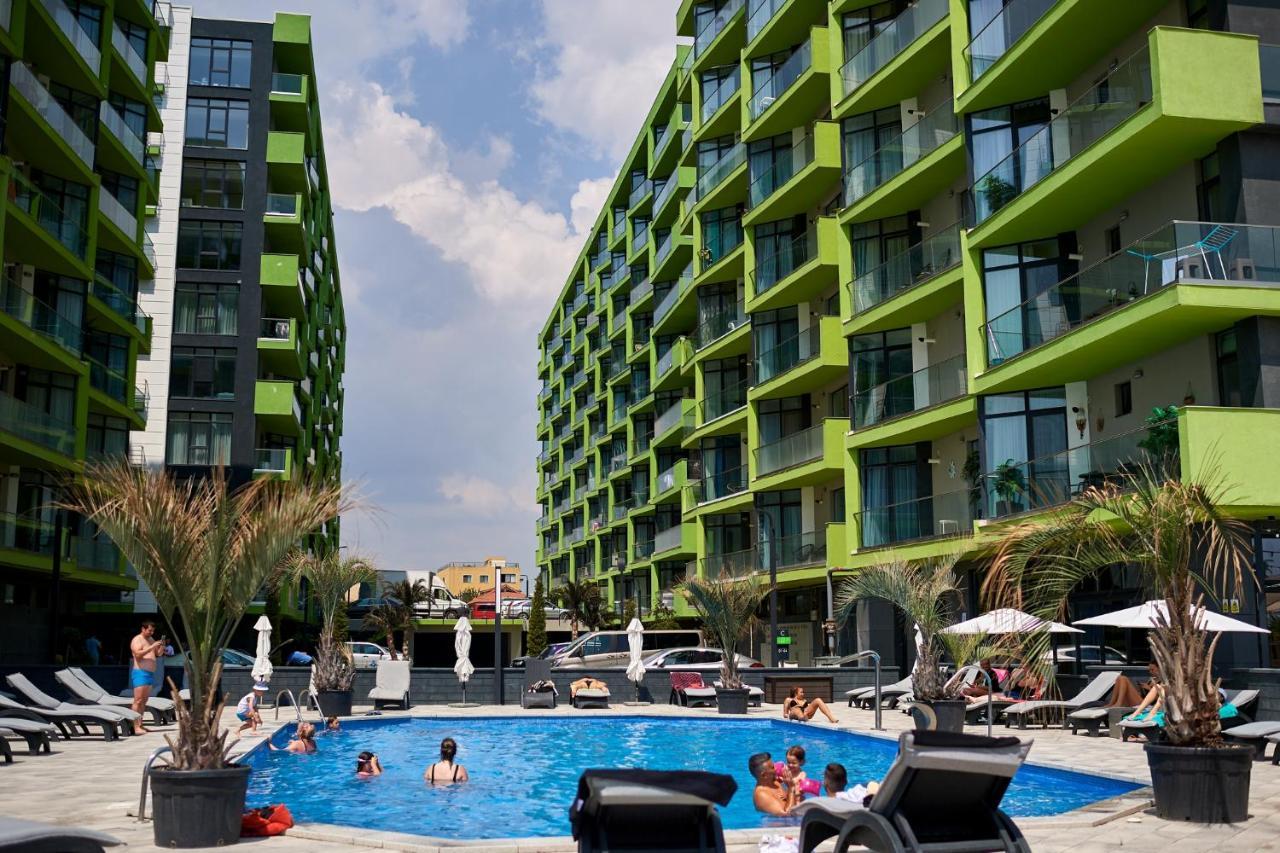 Cristalex Studio Aparthotel Pool & Spa Mamaia Nord นาโวดาริ ภายนอก รูปภาพ